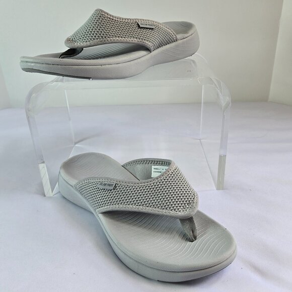 DREAM PAIRS Women Arch Support Soft Cushion Flip Flop Thong Sandals Sz: 9.5 Gray - Picture 2 of 14